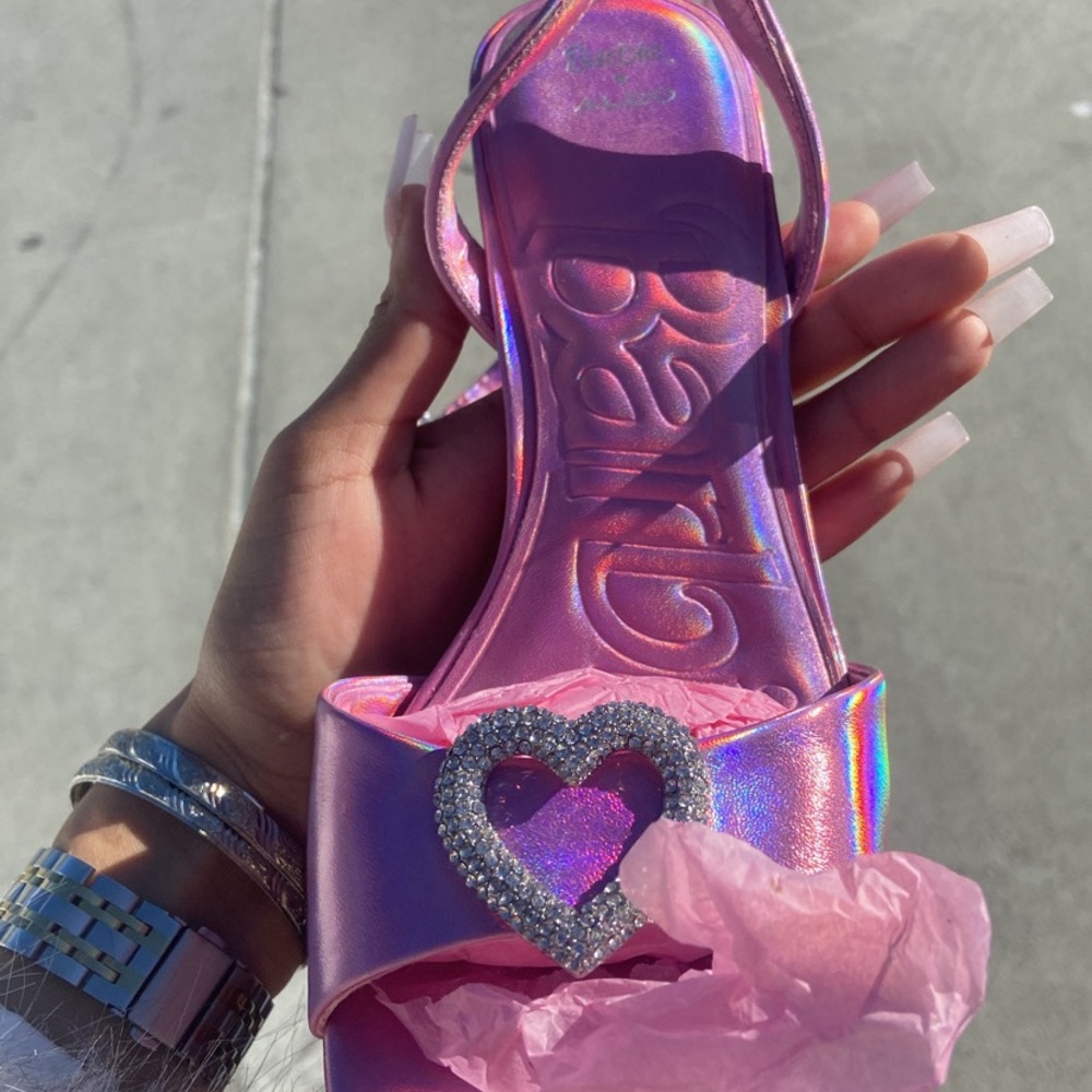 Aldo Pink Heels with HEART Accent